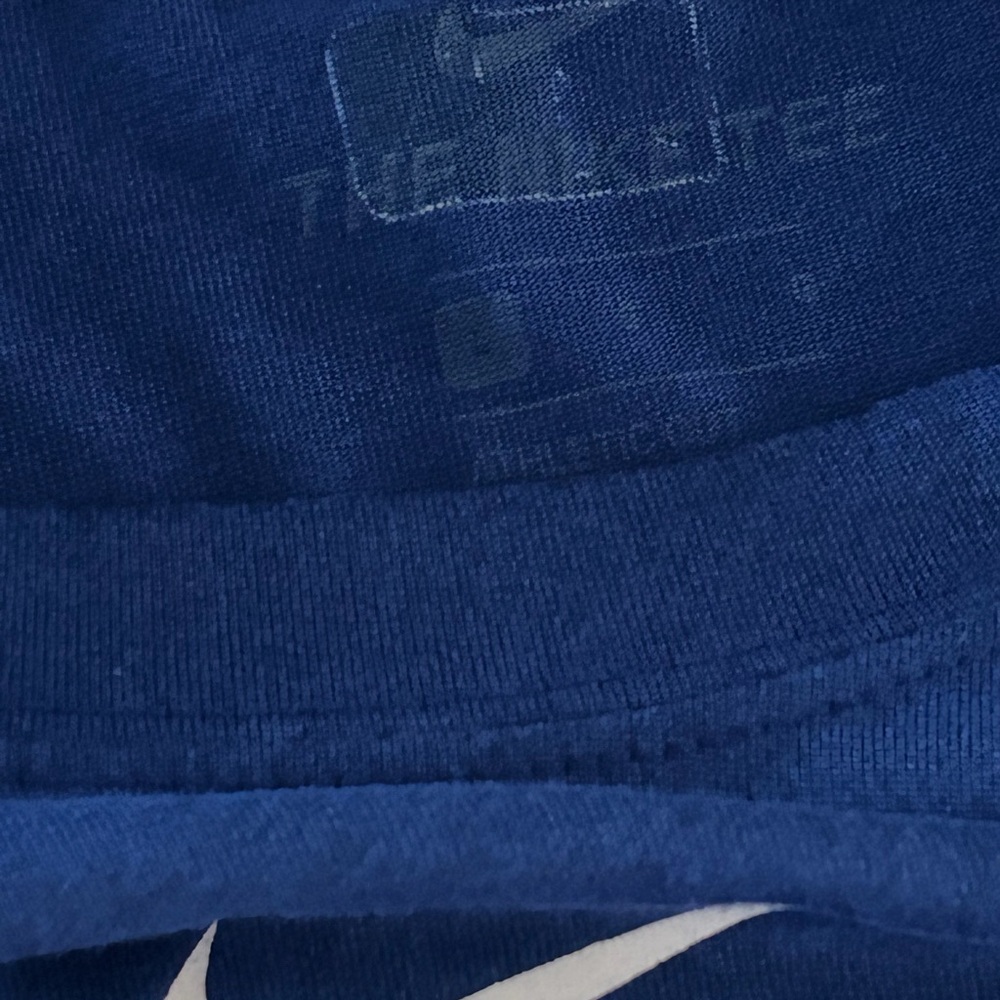 Chicago Cubs Nike Dri Fit T Shirt Mens Large Blue MLB Baseball Performance Tee - Picture 6 of 6